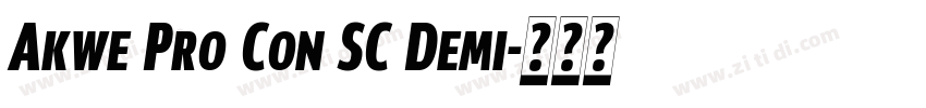 Akwe Pro Con SC Demi字体转换